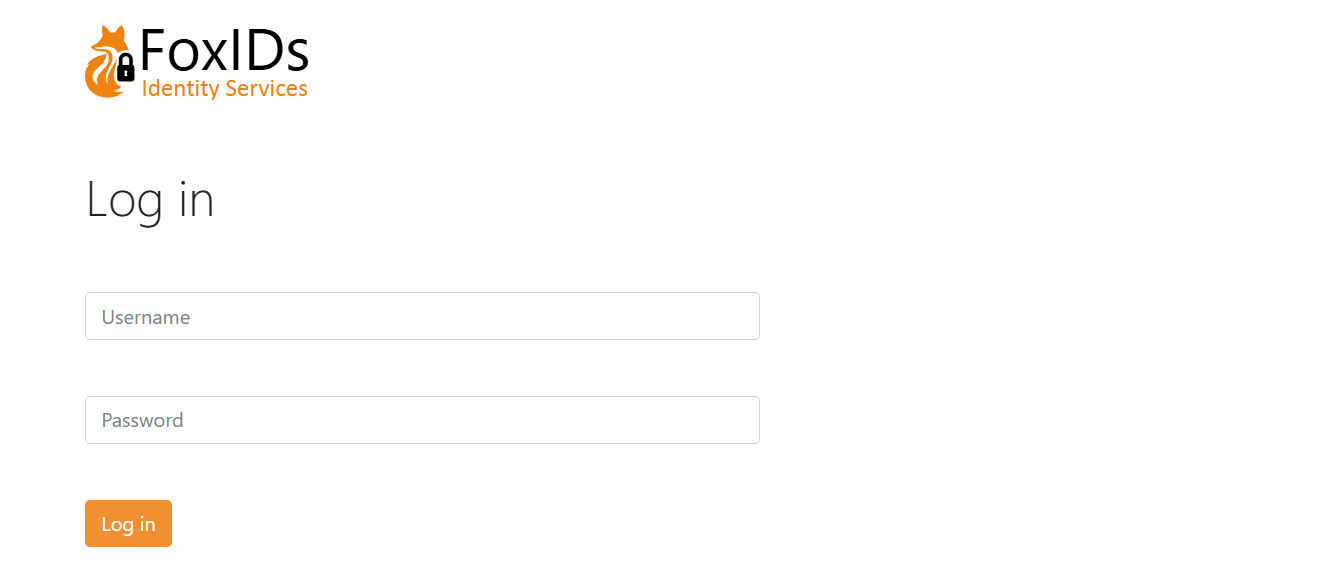 External login UI