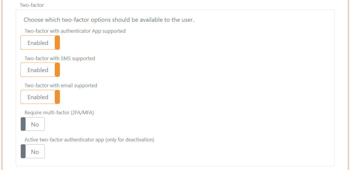 Configure user MFA
