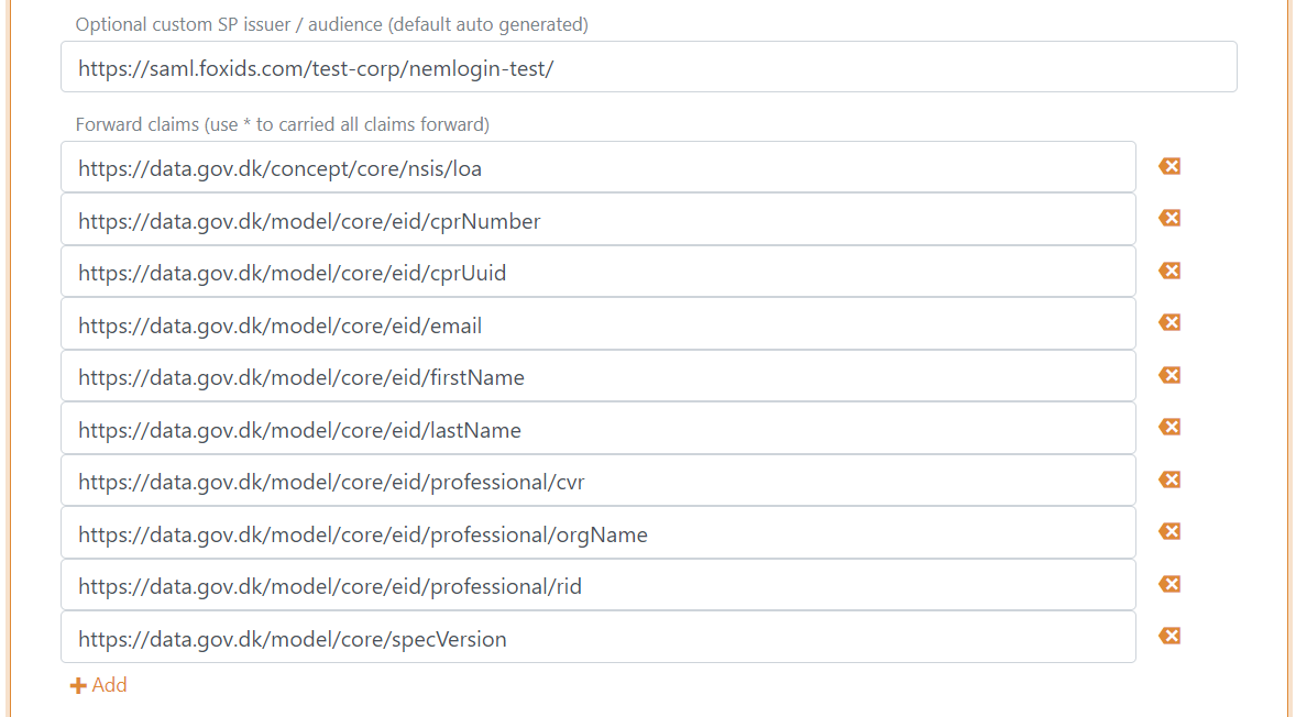 NemLog-in SAML 2.0 autentificeringsmetode