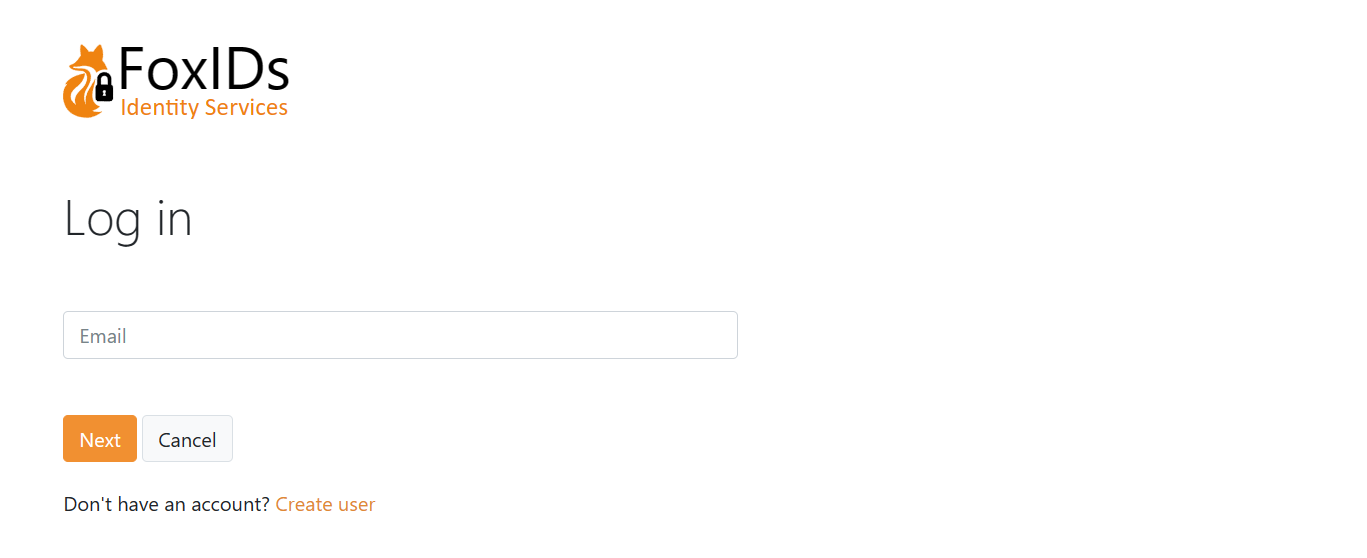 Vælg opret en konto online
