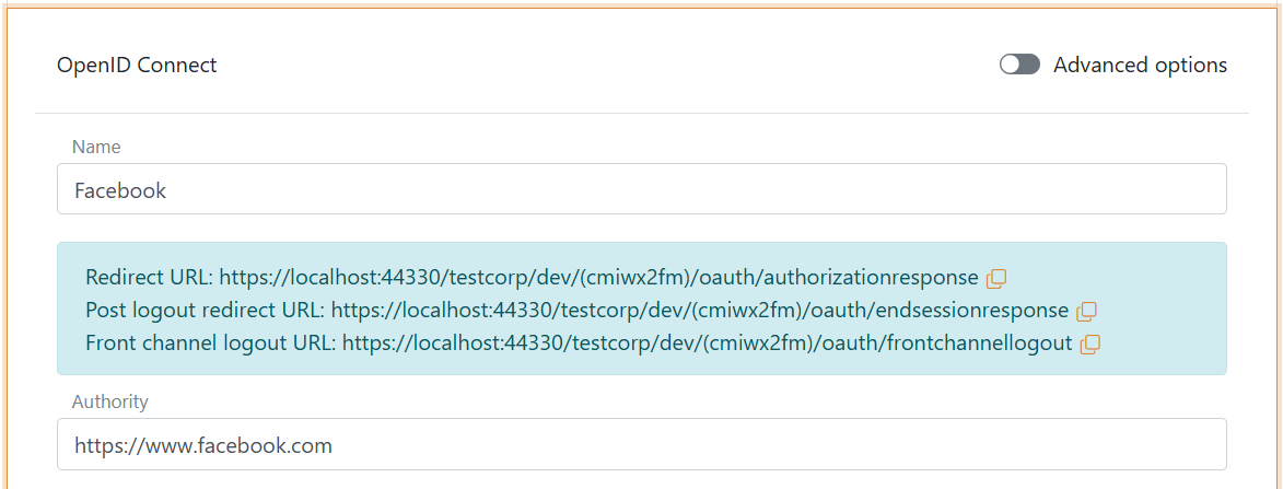 Read the redirect URLs