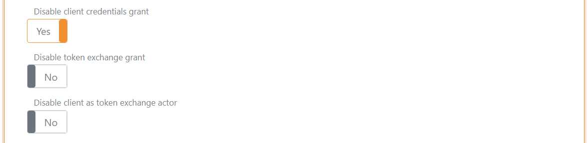 OAuth 2.0 Client Config