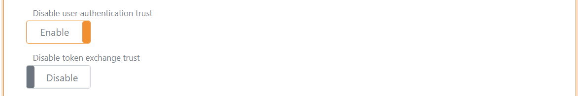 OAuth 2.0 Trust Konfiguration