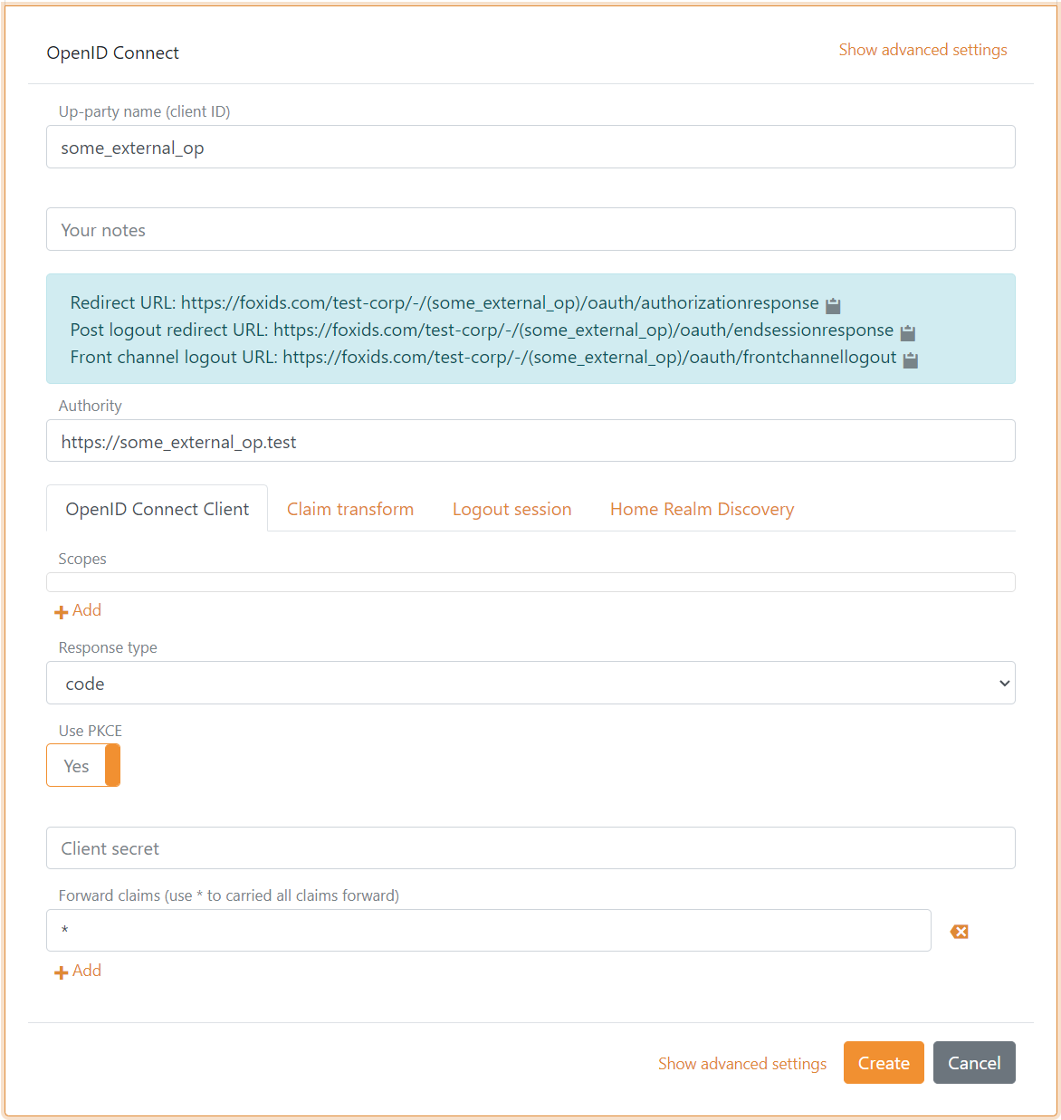 Configure OpenID Connect