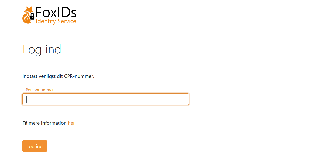 Extended UI with Social security number in Danish