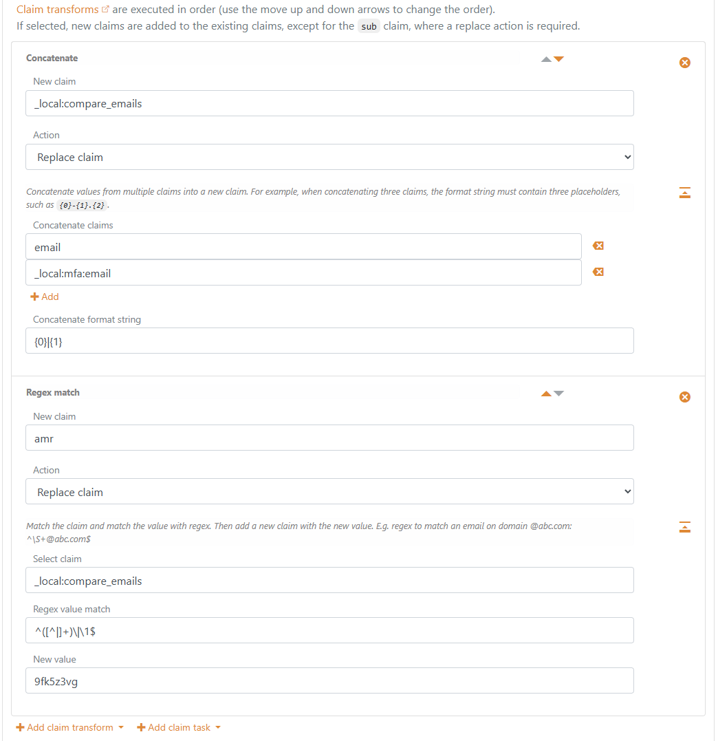 Compare email and add amr