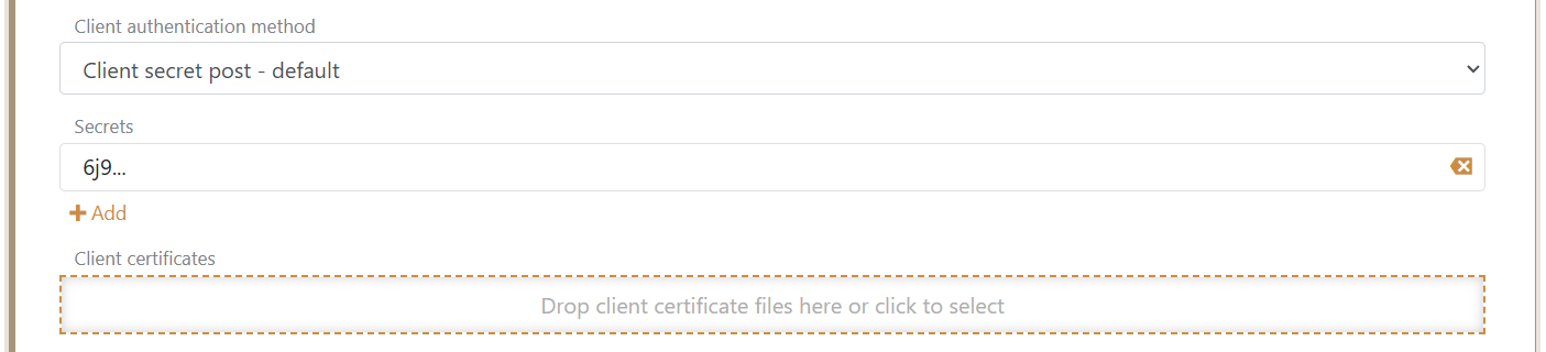 Configurar la autenticación de cliente OAuth 2.0