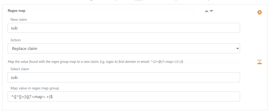 Remove default added post authentication method name