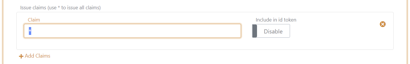 Gjør at applikasjonsregistreringen utsteder alle claims