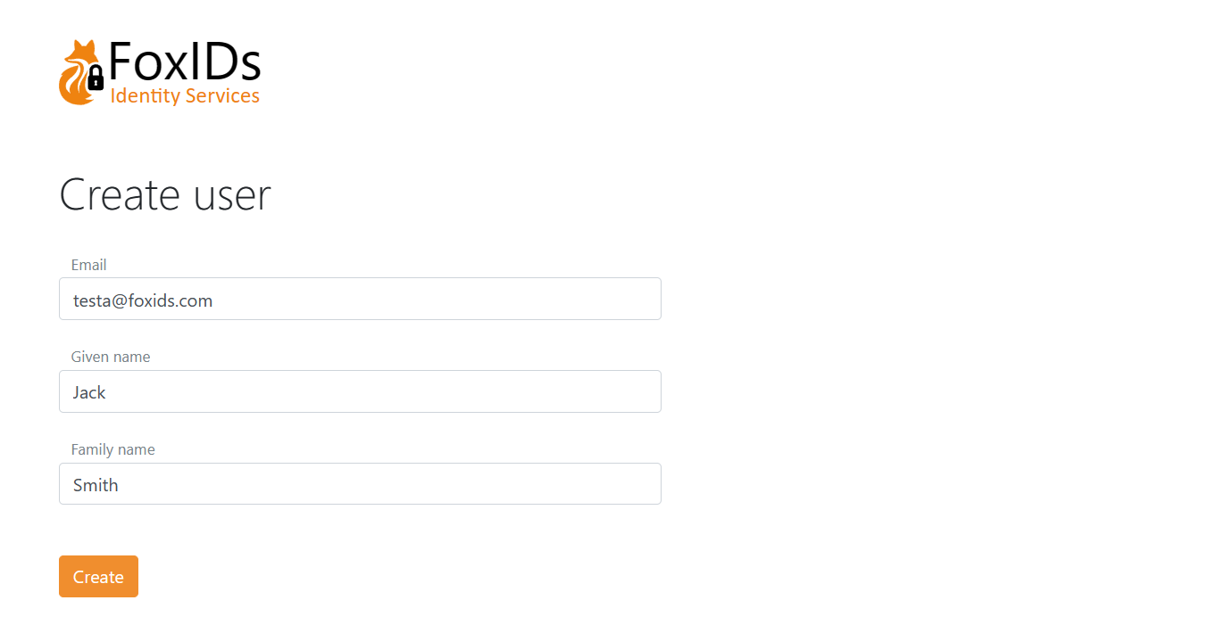 Nye eksterne brukere oppretter en konto