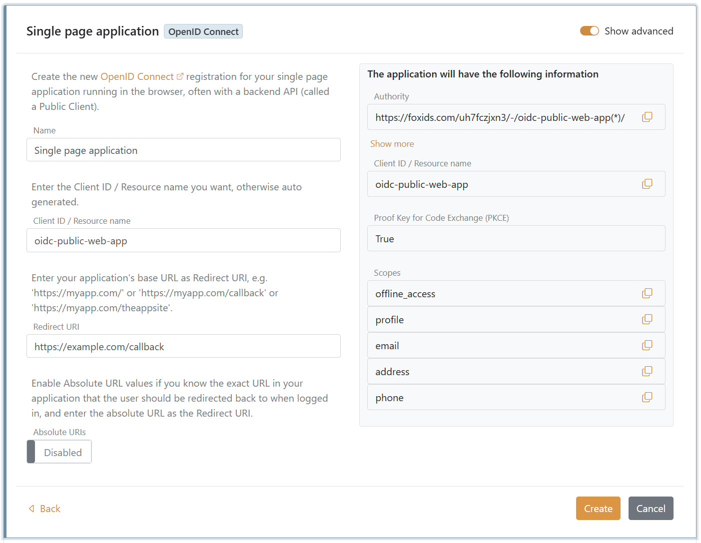 Maak een OpenID Connect-single-page-applicatie met PKCE