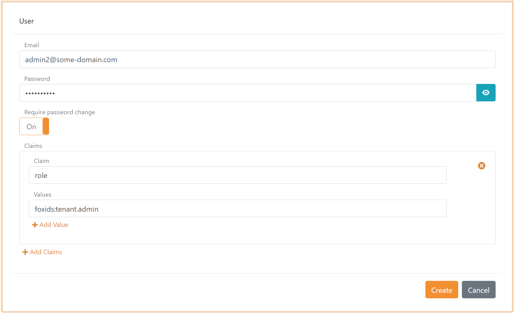 Configure administrator user