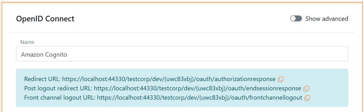Read the redirect URLs