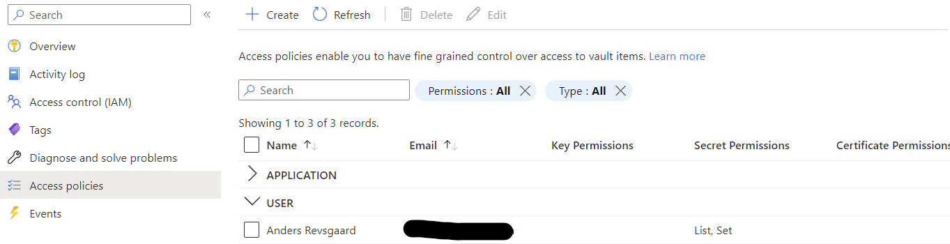 Konfigurera reverse proxy secret - permissions